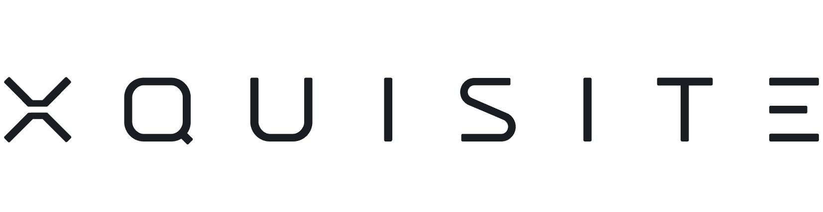 The word "XQUISITE" is displayed in a modern, minimalist black font on a light gray background, with stylized letters, especially the "X" and "E".